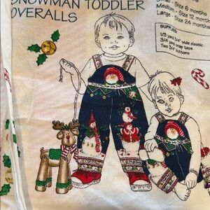 Way to sew toddler Christmas overalls
